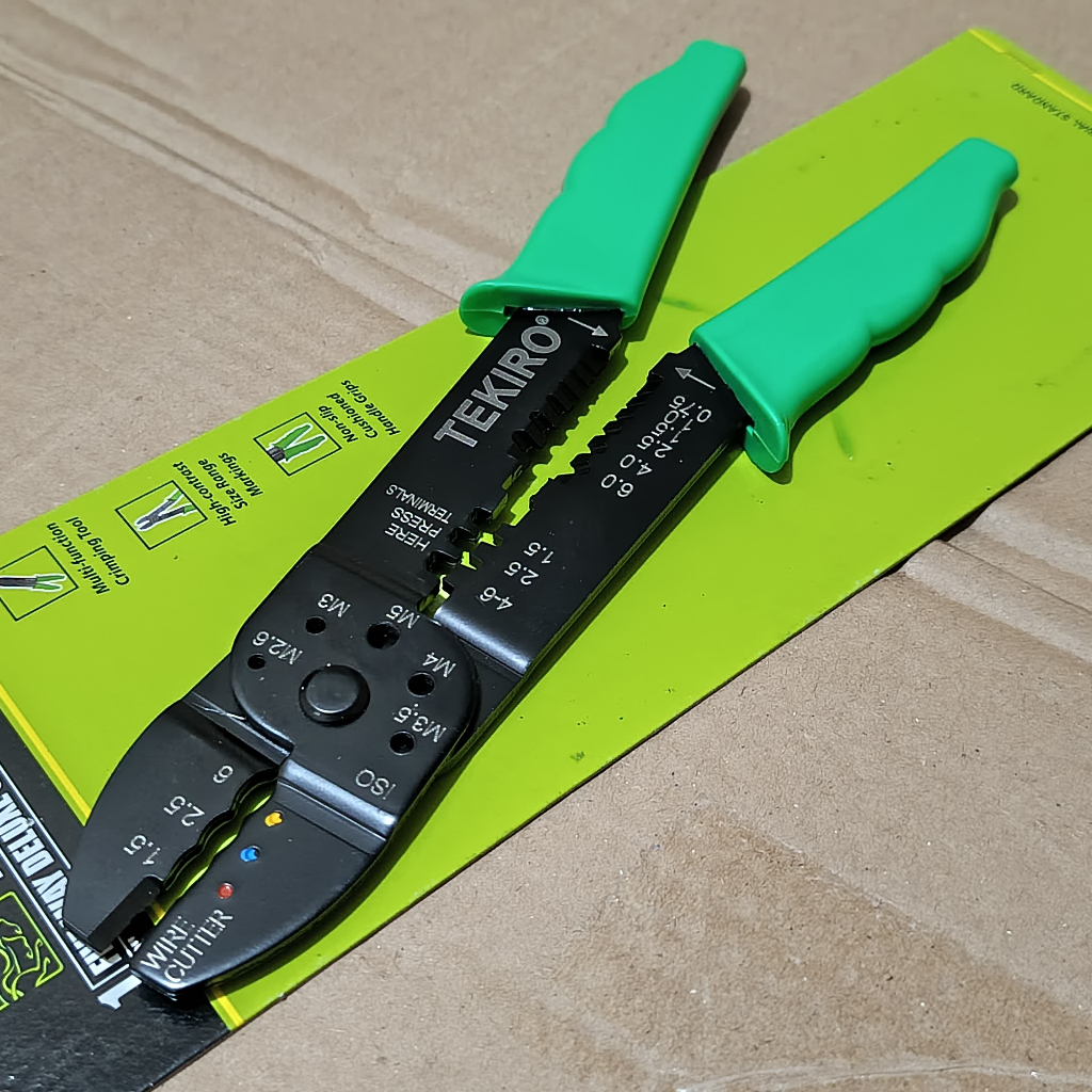 Tang crimping tekiro 9 inch / Tang potong kabel / Tang kupas kabel / Tang skun