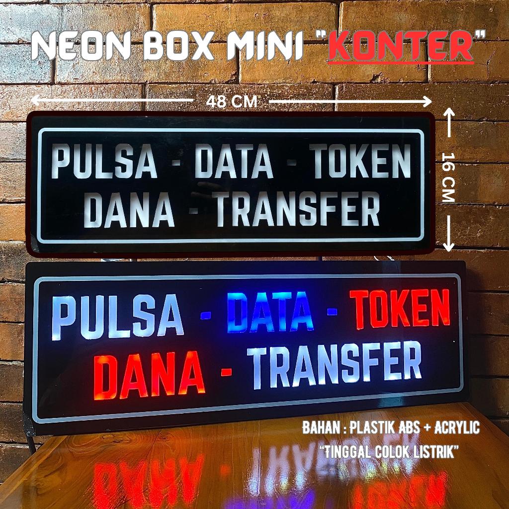 LED SIGN / NEON BOX MINI "KONTER"