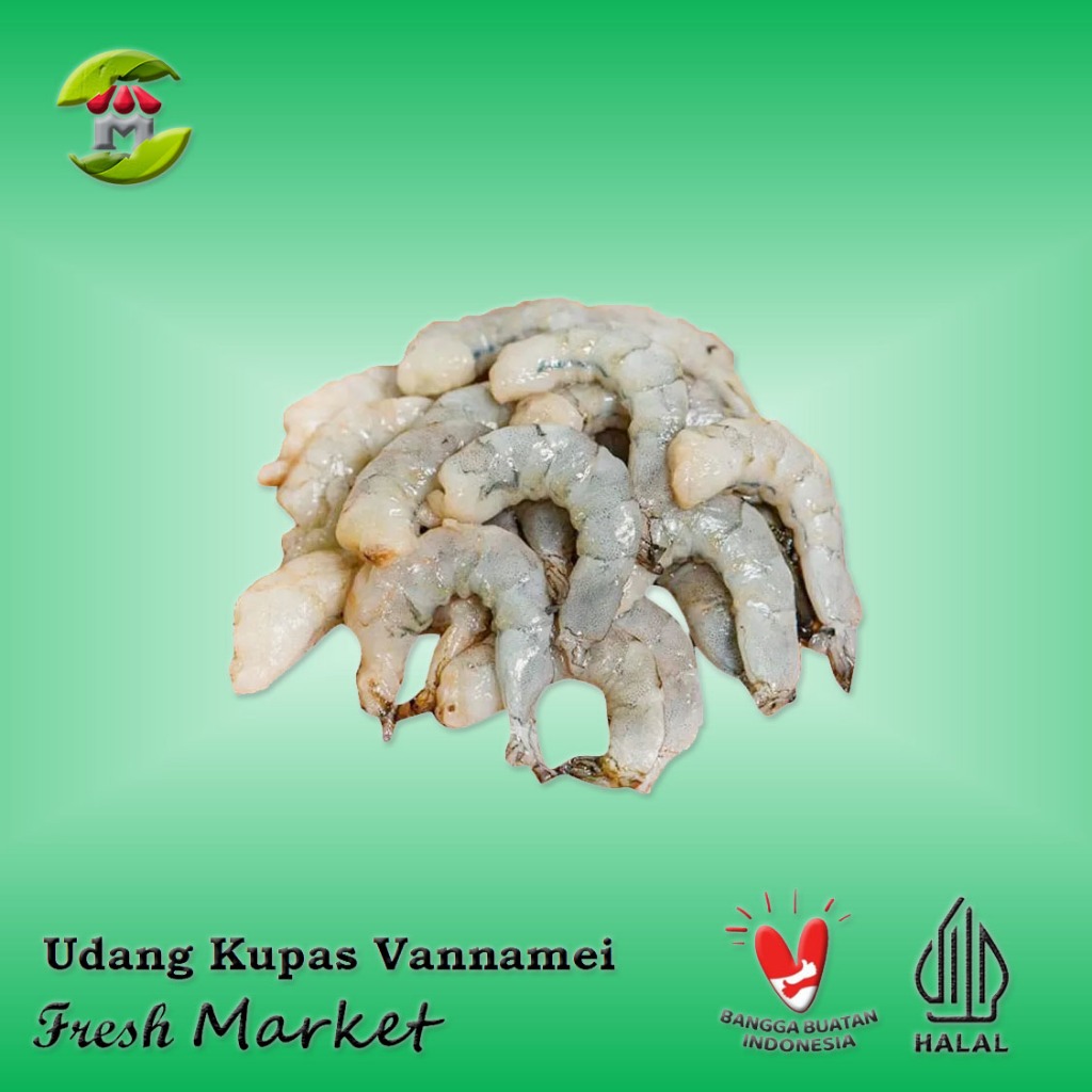 

[JAKPUS] Udang Kupas Vannamei Frozen Glazing Pack 450gr - 480gr