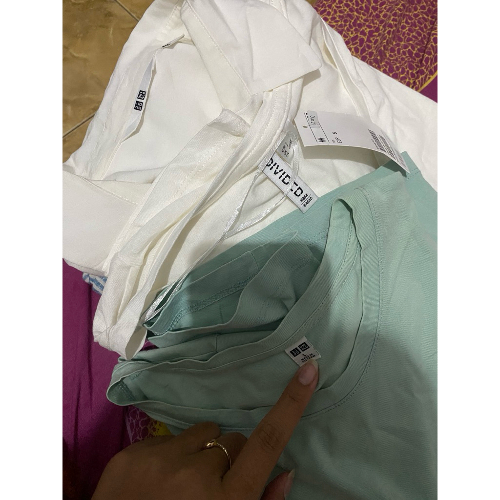 preloved baju dan celana brand uniqlo, hnm, zara, adidas