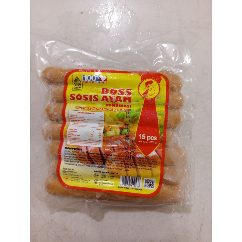 

BOSS sosis ayam isi 15 375gram