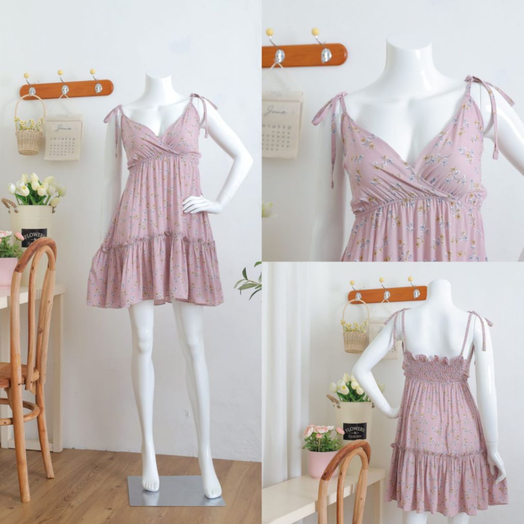 HAURA MOZZA DRESS SEXY DRESS LD 105CM NIGHT DRESS DASTER PENDEK RAYON MURAH