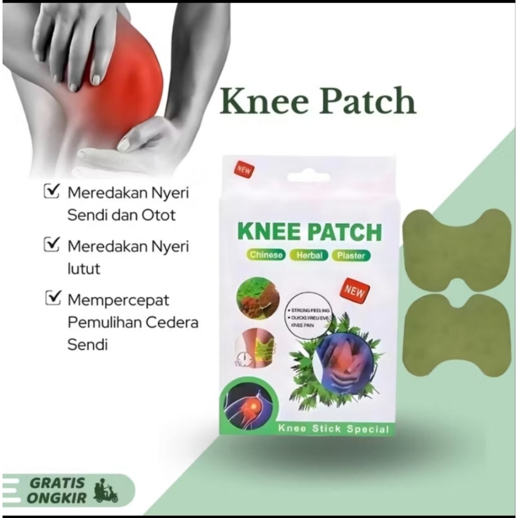 Knee Patch Herbal Pereda Nyeri Lutut – Isi 10 Pcs#KneePatch#PlesterLutut#TempelLutut
#PeredaNyeriLut