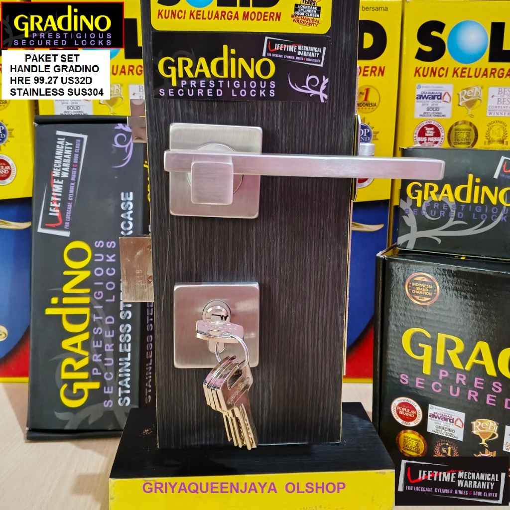 Paket Handle Gradino HRE99.27 Stainless SUS304