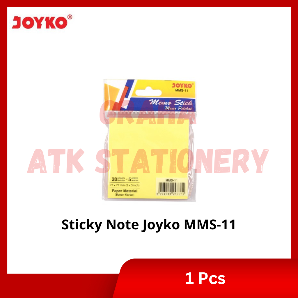 

[1 Pcs] Memo Sticky Note Joyko MMS-11 / Kertas Memo Stick Note Joyko MMS-11