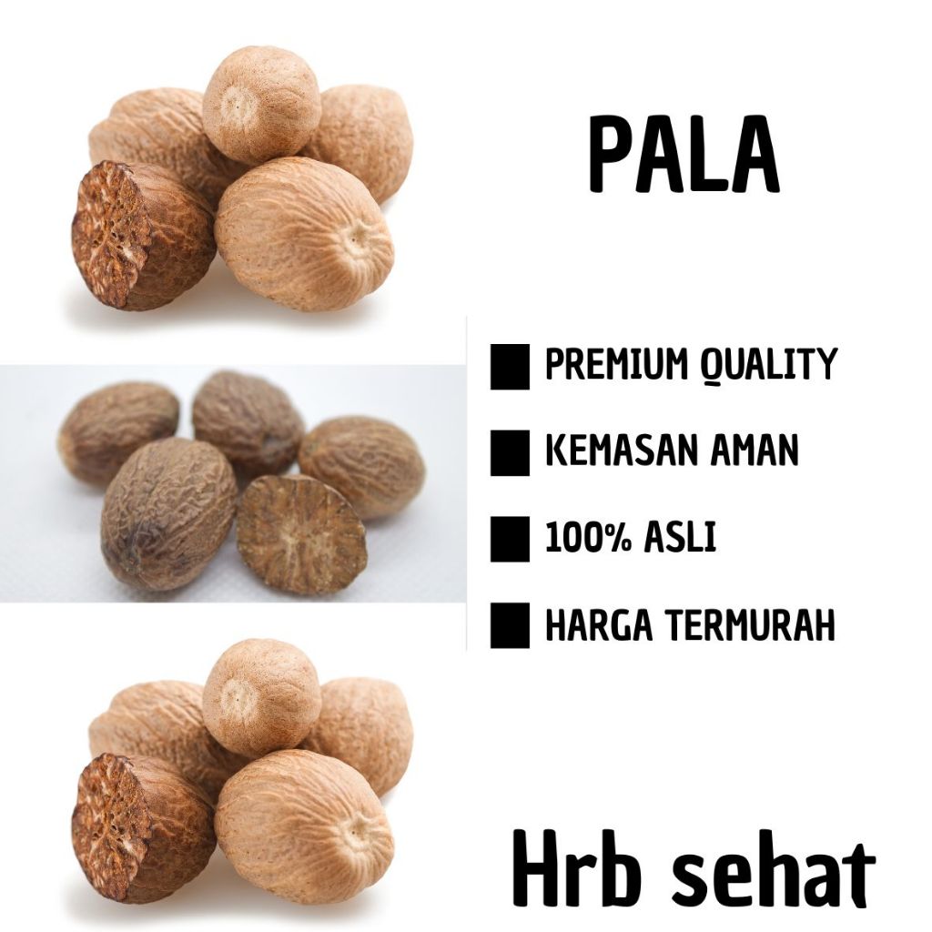 

50 & 100 GRAM BIJI PALA KUPAS