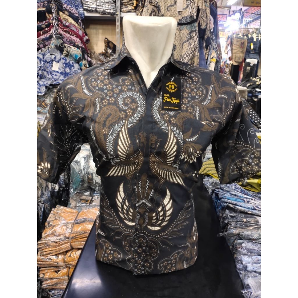 kemeja batik lengan pendek/ kemeja batik seragam kantor/kemeja batik seragam hajatan.