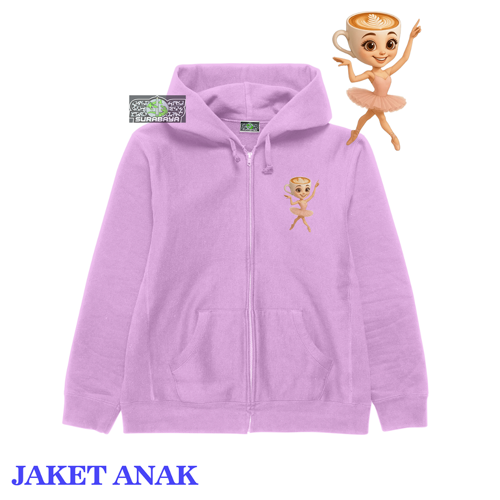 COD Jaket Anak Cowok Cewek ANOMALI BALLERINA CAPPUCINA Usia 3 Sampai 12 Tahun Premium Quality