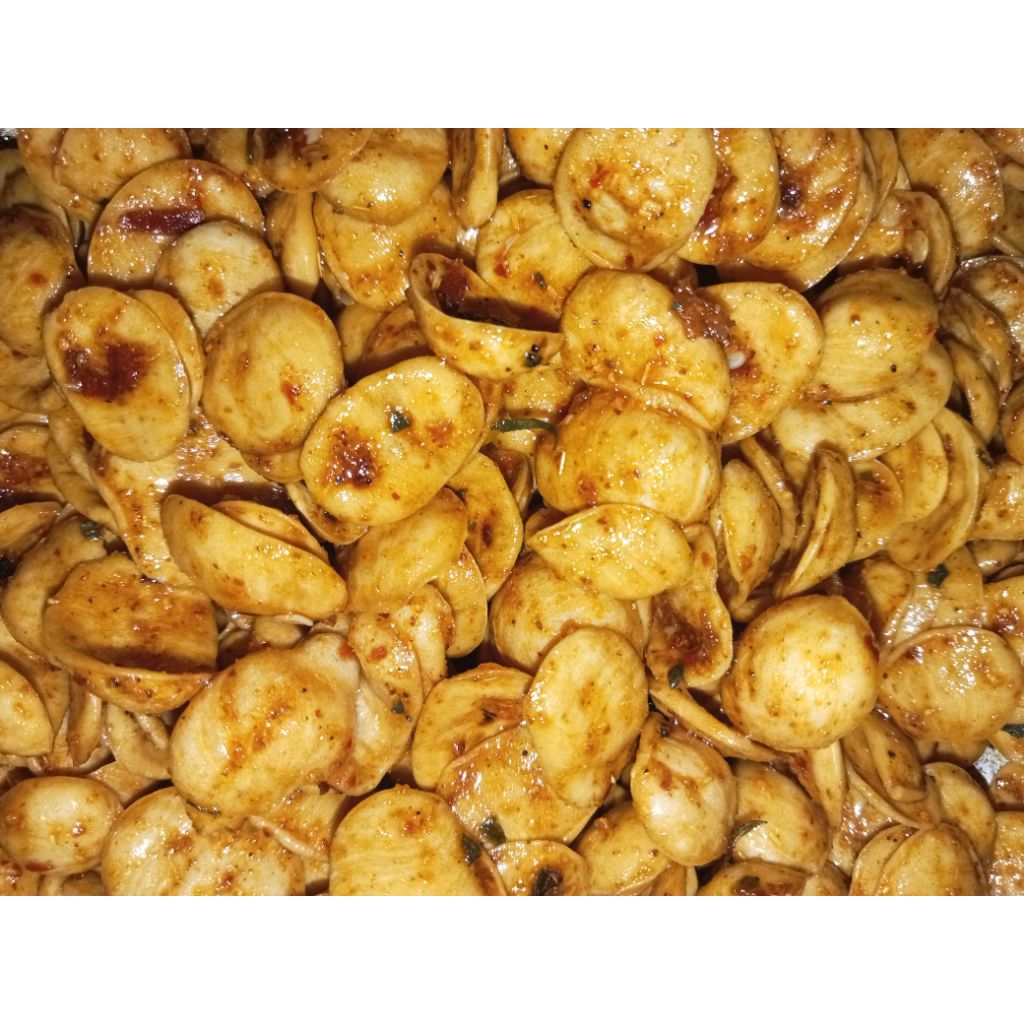 

kerupuk seblak harmis/kerang daun jeruk