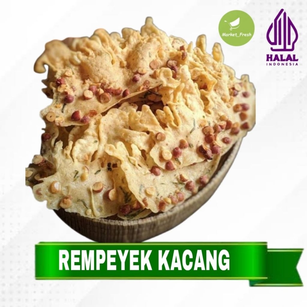 

Rempeyek Kacang Gurih Renyah Peyek Kacang Renyah Netto 250 Gram