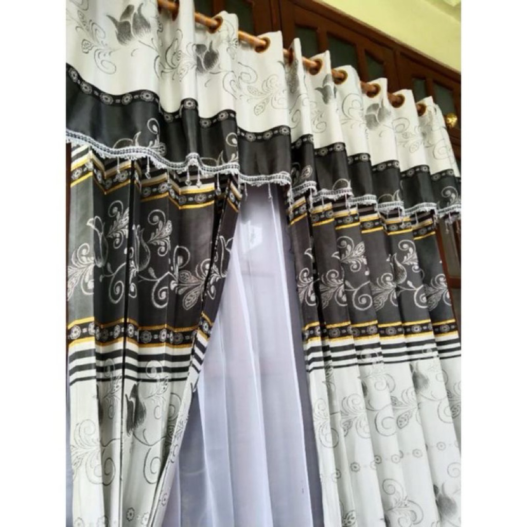 Gorden Prada Model Poni Pisah Minimalis - Gorden Jendela & Pintu