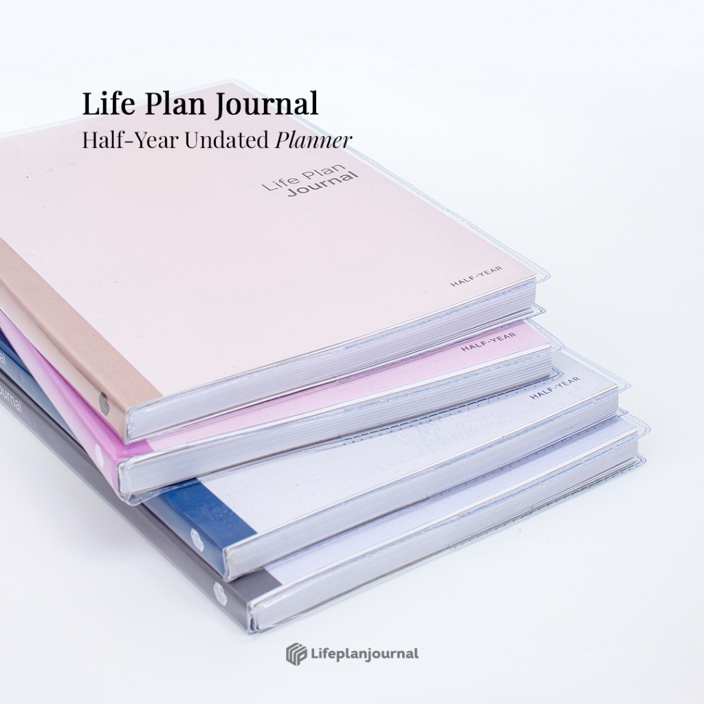 

Life Plan Journal - Bundling 2 Books UNDATED PLANNER Half-Year (6 Months) - Undated Planner/Soft Cover/Agenda
