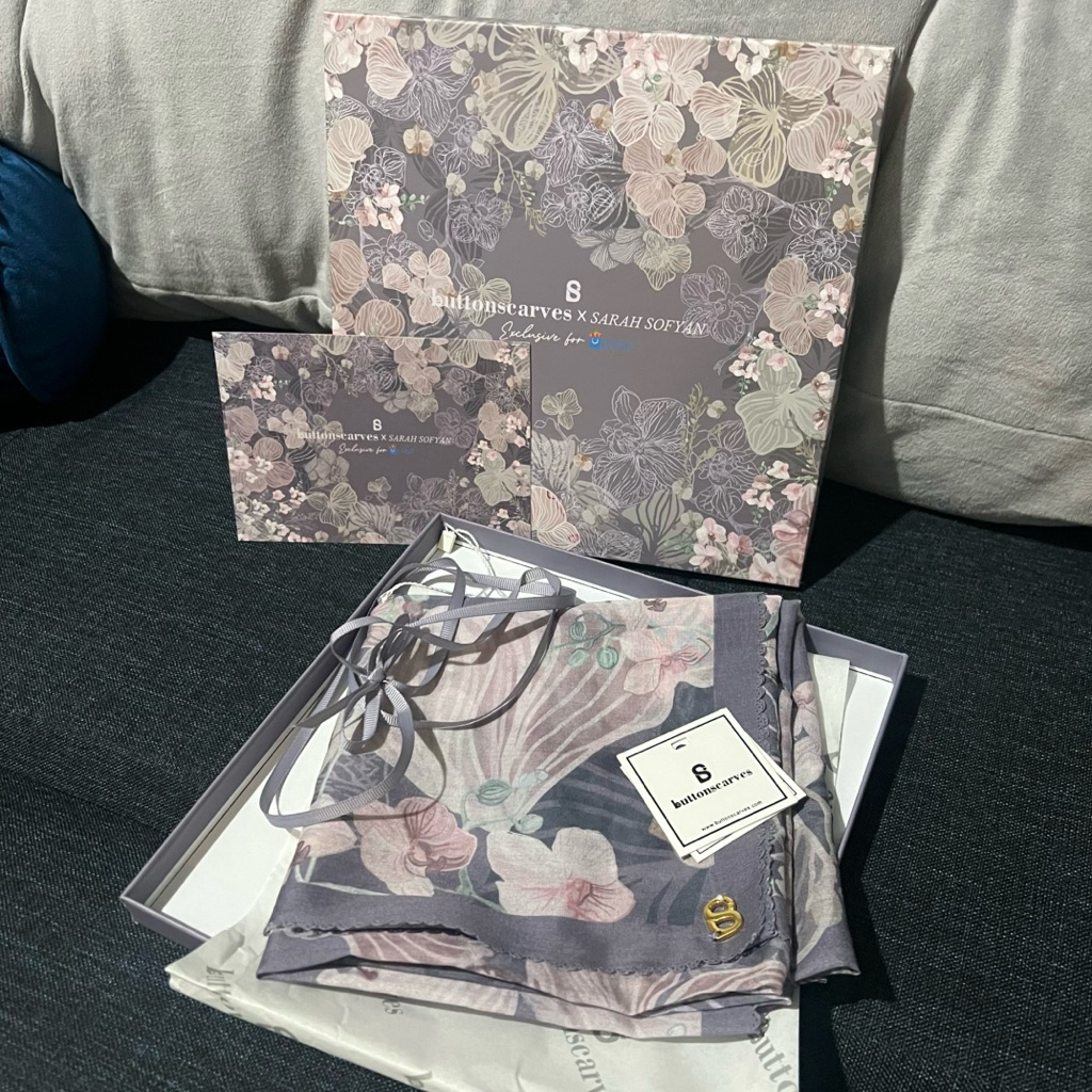 Buttonscarves The Orchid Series Violet