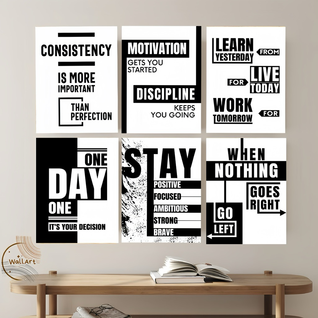 Hiasan Dinding Motivasi 20x30cm Hiasan Dinding Aesthetic Dekorasi Dinding Motivasi Kantor Sekolah