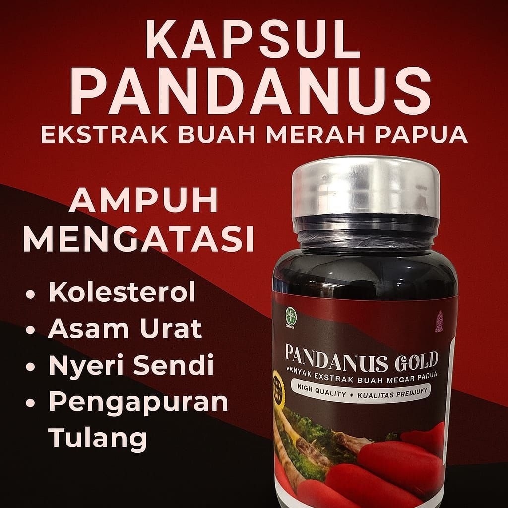 BUAH MERAH PAPUA KAPSUL / LIVER DIABETES / KAPSUL PANDANUS ASLI ORIGINAL