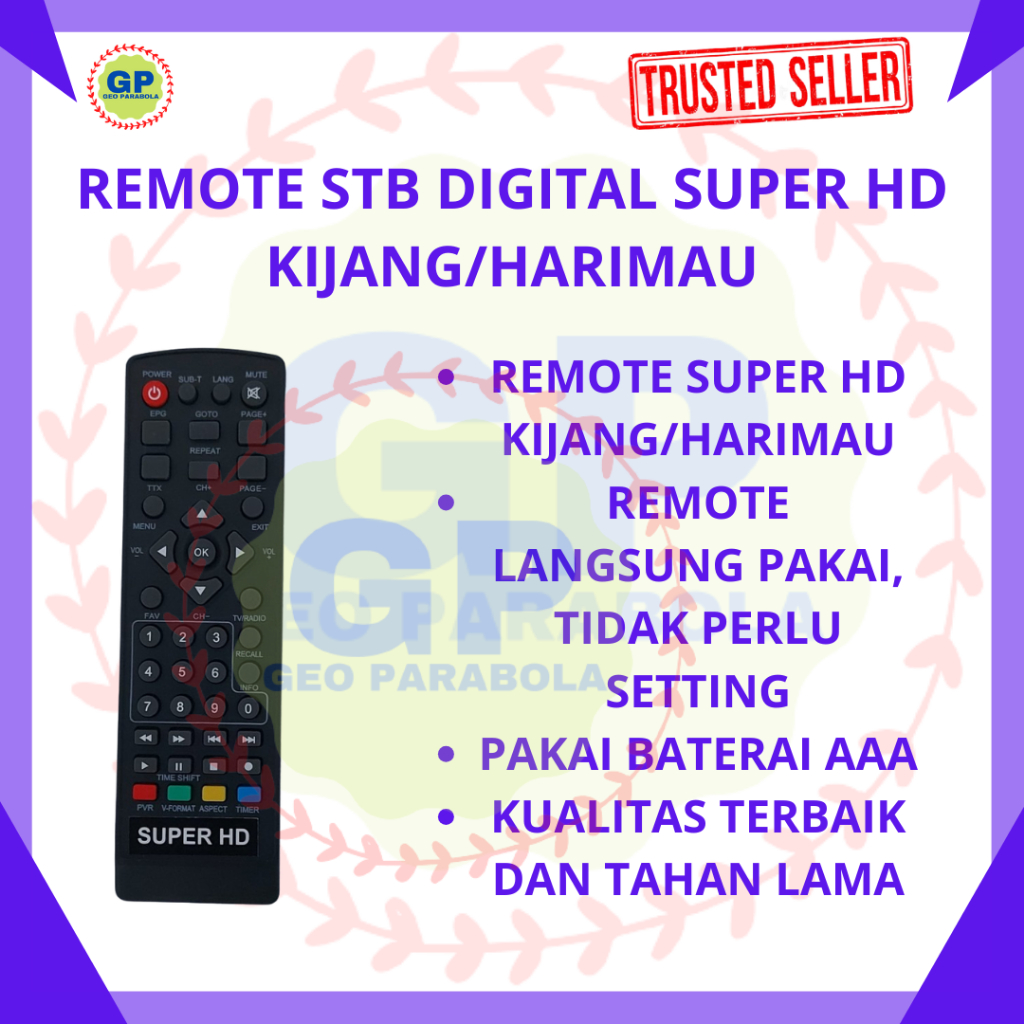 REMOTE STB DIGITAL SUPER HD KIJANG/HARIMAU TERMURAH (FL-SUPER HD)