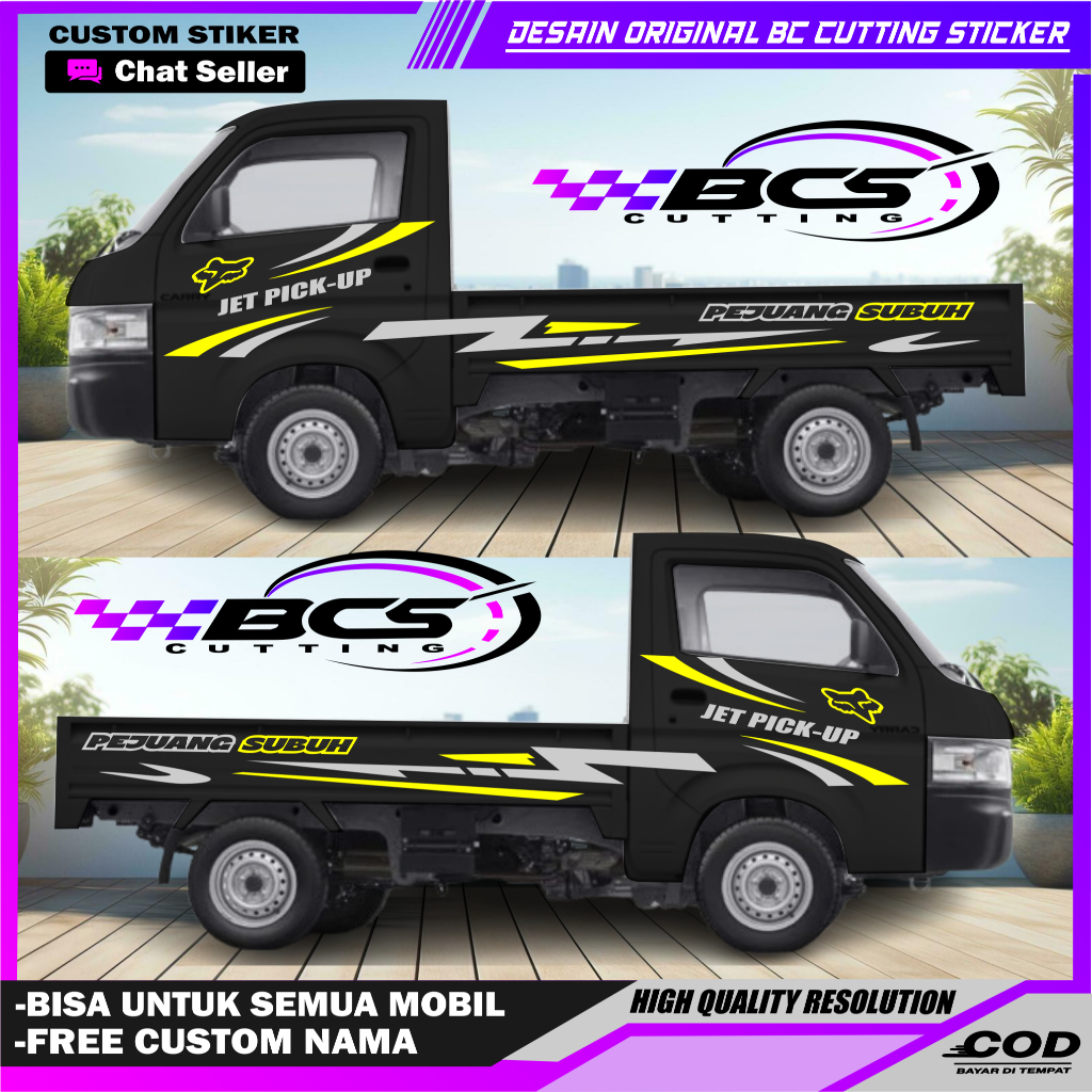 NEW Sticker mobil pickup carry stiker sticker mobil pick up suzuki new carry