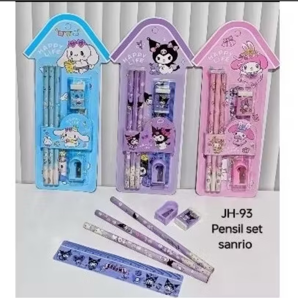 

VALENC ACC ALAT PENSIL SET 4IN1 SANRIO MELODY KUROMI