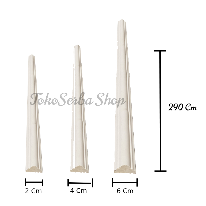 List Moulding Hiasan Dinding Rumah Interior Wall Moulding Bahan PVC Anti Rayap