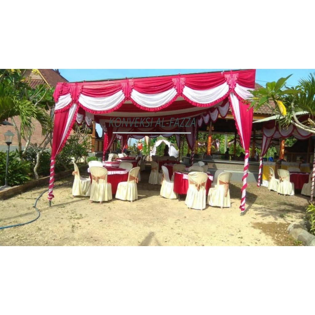 RUMBAI TENDA MERAH PUTIH/UMBUL UMBUL BENDERA MERAH PUTIH