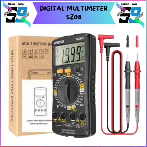 Aneng SZ08 Digital Multimeter Tester Avometer Multitester Non-Contact Avometer Digital Mini Multi Te