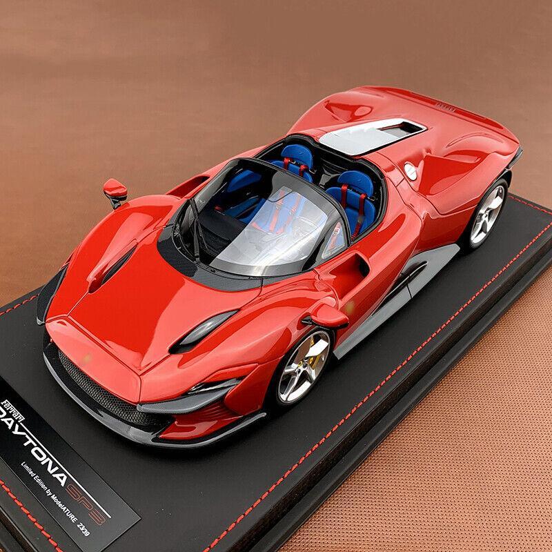 1/18 MODELATURE FERRARI DAYTONA SP3 DIECAST MINIATUR RED NOT BBR MR SP1 SP2