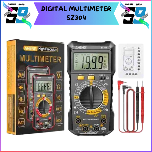Digital Multimeter AC/DC Voltage Tester Multi Tester Digital Multimeter AC/DC Voltage Ohm Tester Dig