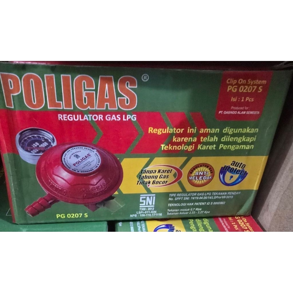 Poligas, Regulator Gas, Pengunci Ganda