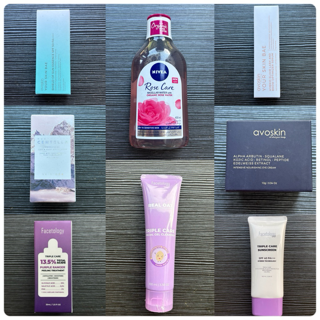 SKINCARE MURAH DISKON Triple Care sunscreen facial cleanser peeling serum Avoskin Nivea - Eye cream 