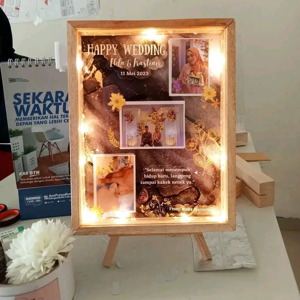 FRAME POLAROID BLACK WHITE, FRAME SPOTIFY, FRAME KADO ULTAH, KADO PERPISAHAN, KADO KENANG KENANGAN, 