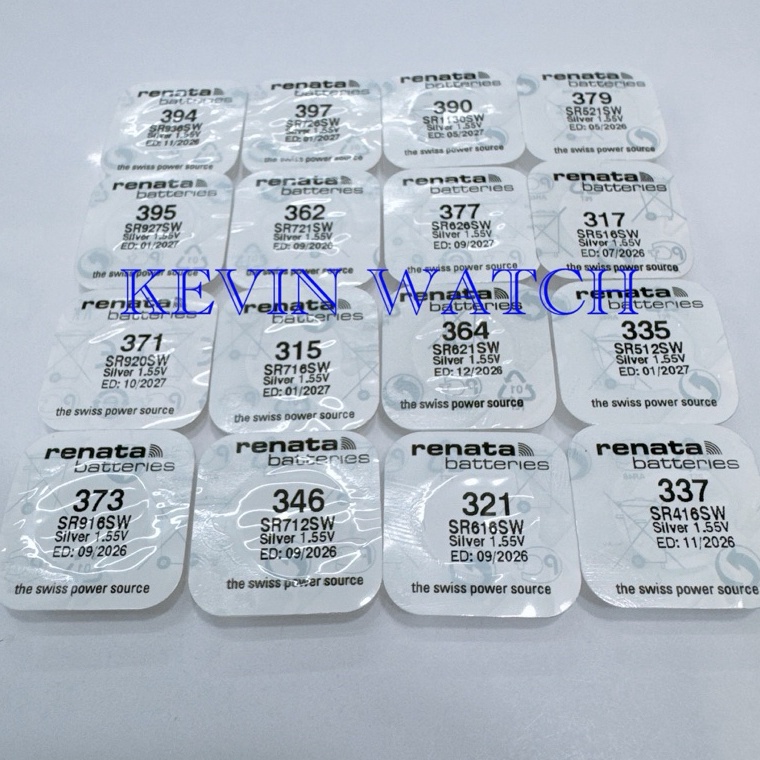 KODE X28Y Batu Baterai Jam Tangan Merk RENATA Original 39 394 395 371 373 362 315 346 377 364 321 37