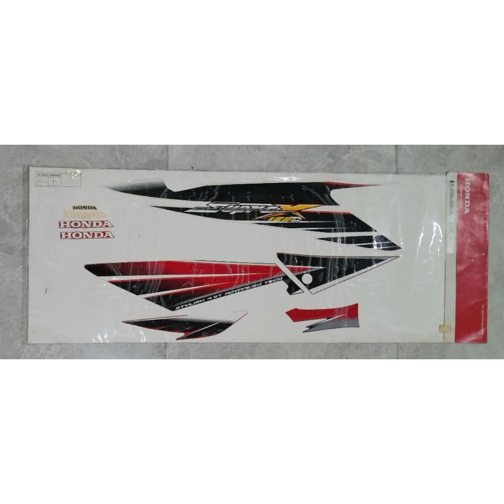 Sticker striping list body honda Supra X 125 original baru 871X0-KTM-850ZE
