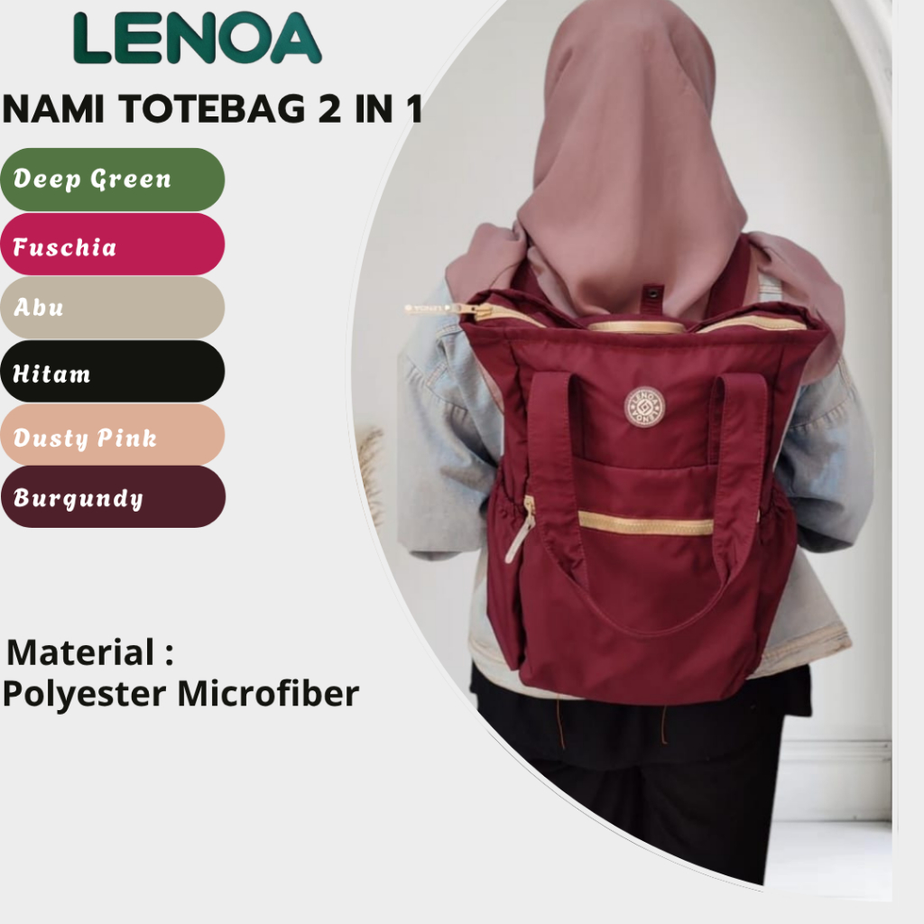 Lenoa Nami Tas Ransel Wanita Backpack Totepack