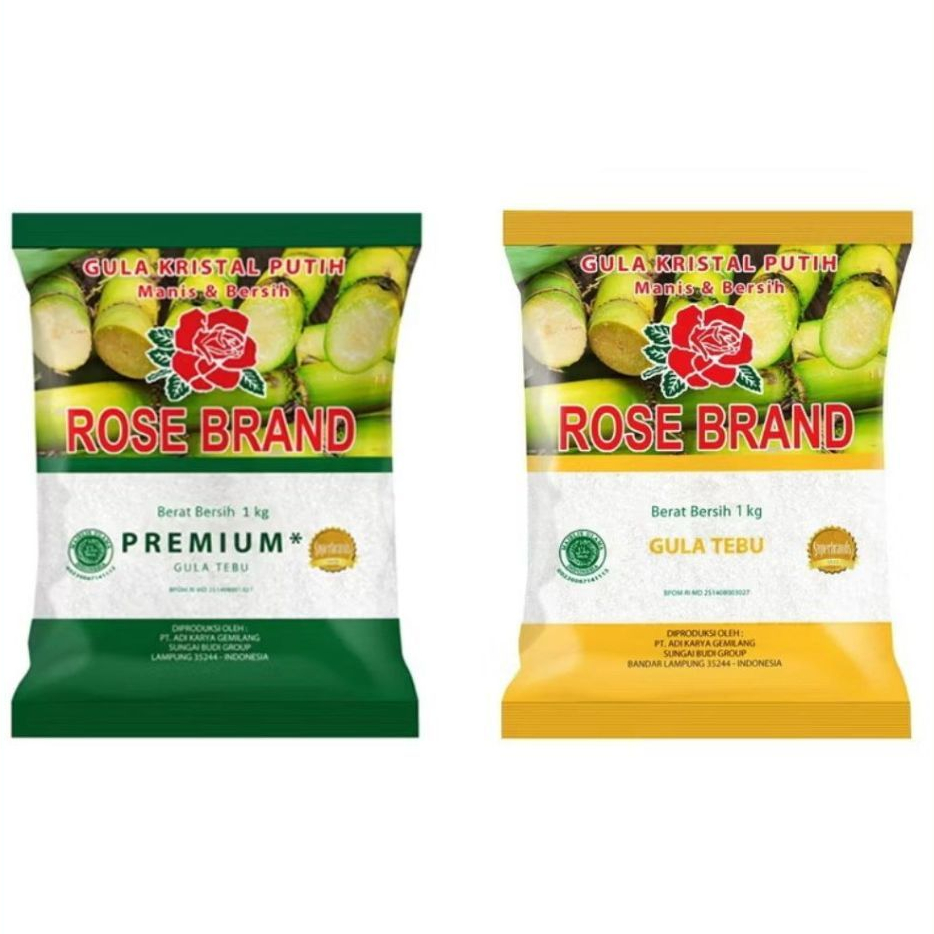 

Gula Kristal Putih Rose Brand Premium Tebu 1 kg