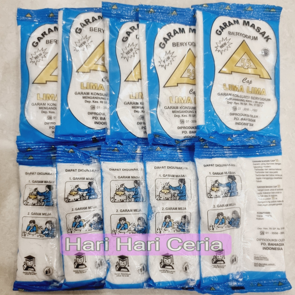 

GARAM DAPUR HALUS 10 PCS KEMASAN 100gr