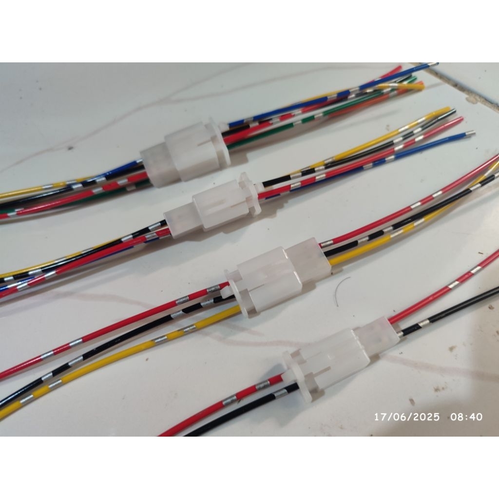 Soket sambungan jenis 2, 3, 4, 6, 9 Pin kabel untuk motor