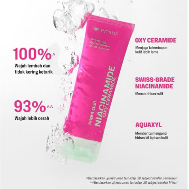 Emina Bright Stuff Facial Wash Sabun Cuci Muka Emina