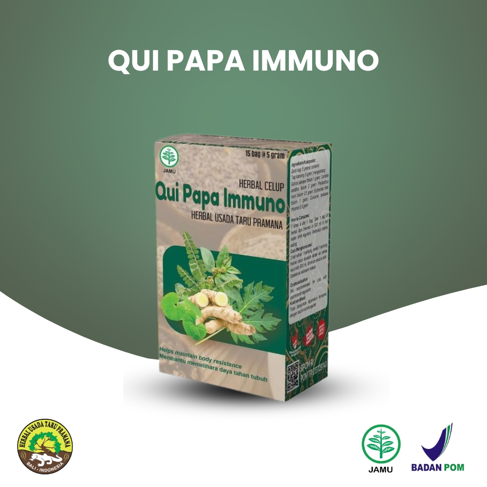 

HERBAL USADA TARU PRAMANA - Qui Papa Immuno - 1 Dus, 15 Kantong