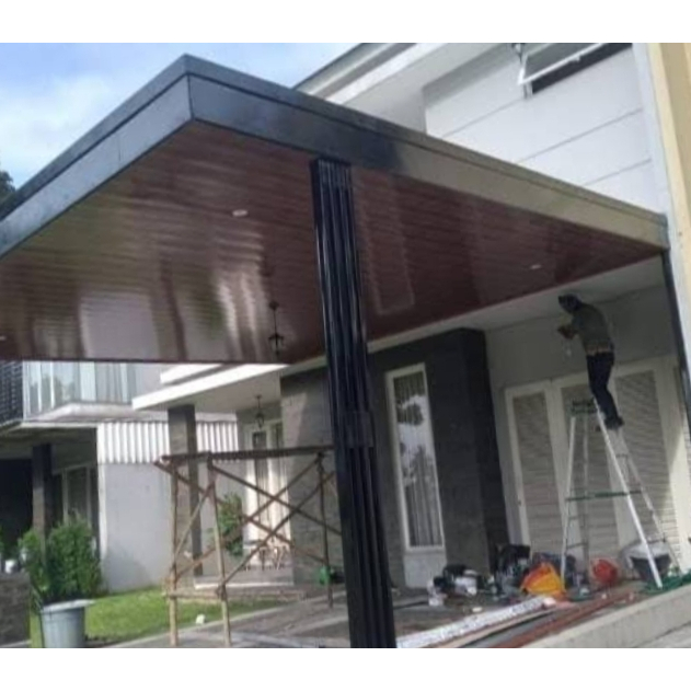 Paket Borongan Kanopi Baja Ringan + Plafon Elegan – Full Material & Jasa (Rp 10-20 Juta)