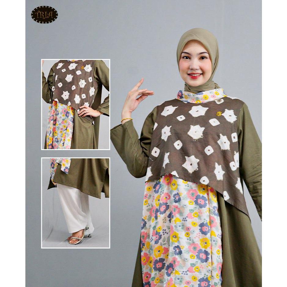 Tunik Jumputan Rayon Wanita