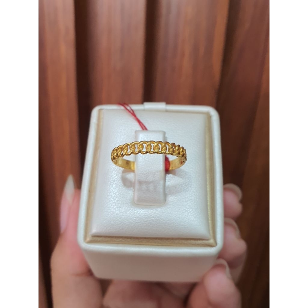 Cincin Setengah Rantai, 2gram, Size 14