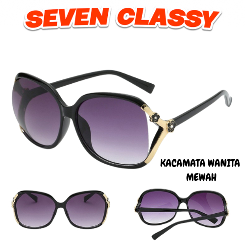 SC - KACAMATA HITAM KM49 WANITA MODEL KOREA MEWAH BAHAN METAL WARNA WARNI REAL PICT