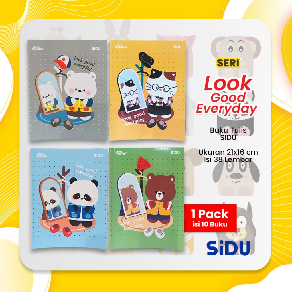 

NYBEBY26 (PACK) BUKU TULIS SIDU 38 LEMBAR KERTAS TEBAL PUTIH / BUKU SEKOLAH SINAR DUNIA