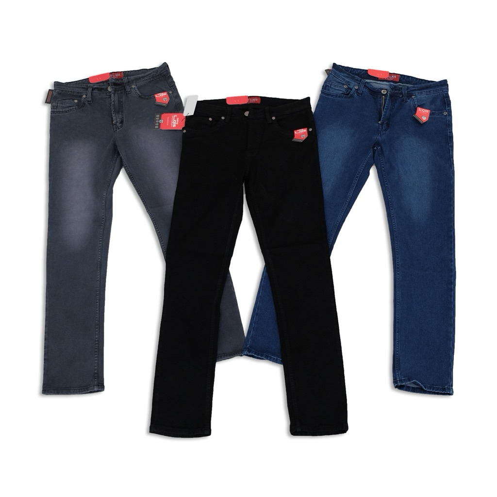 L-qis Jeans Celana Jeans Pria SlimFit Soft Jeans size 28-34