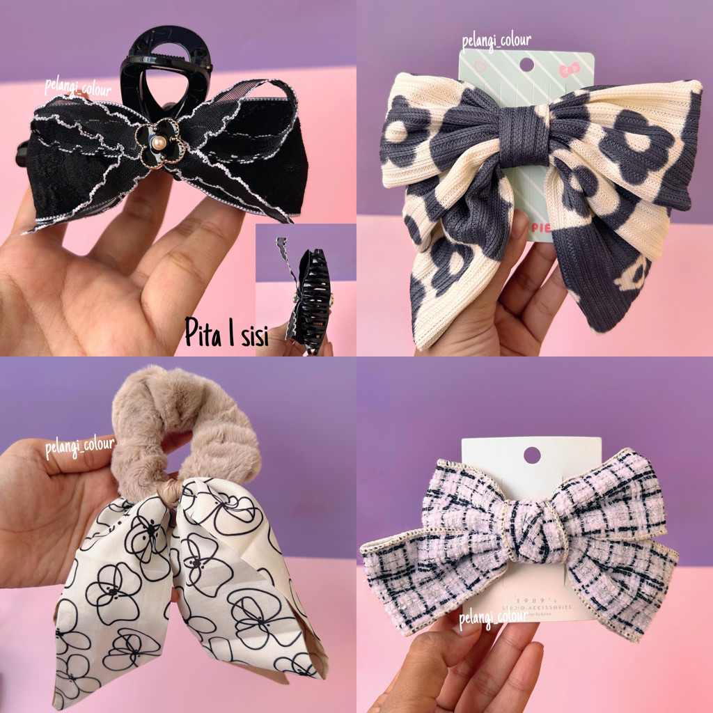 Jepit Pita Aestethic / Jepit Rambut Pita Bunga / Jepit Pita Korea