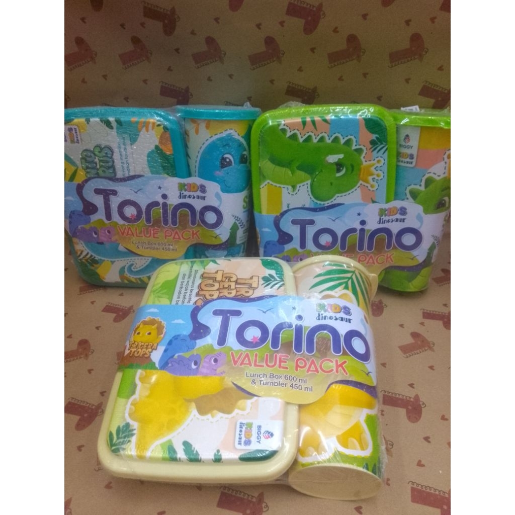 LUNCH BOX SET TORINO/KOTAK MAKAN SET BOTOL MINUM