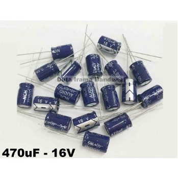 Elco 470uf 16V Kapasitor 470mikro farad 16Volt