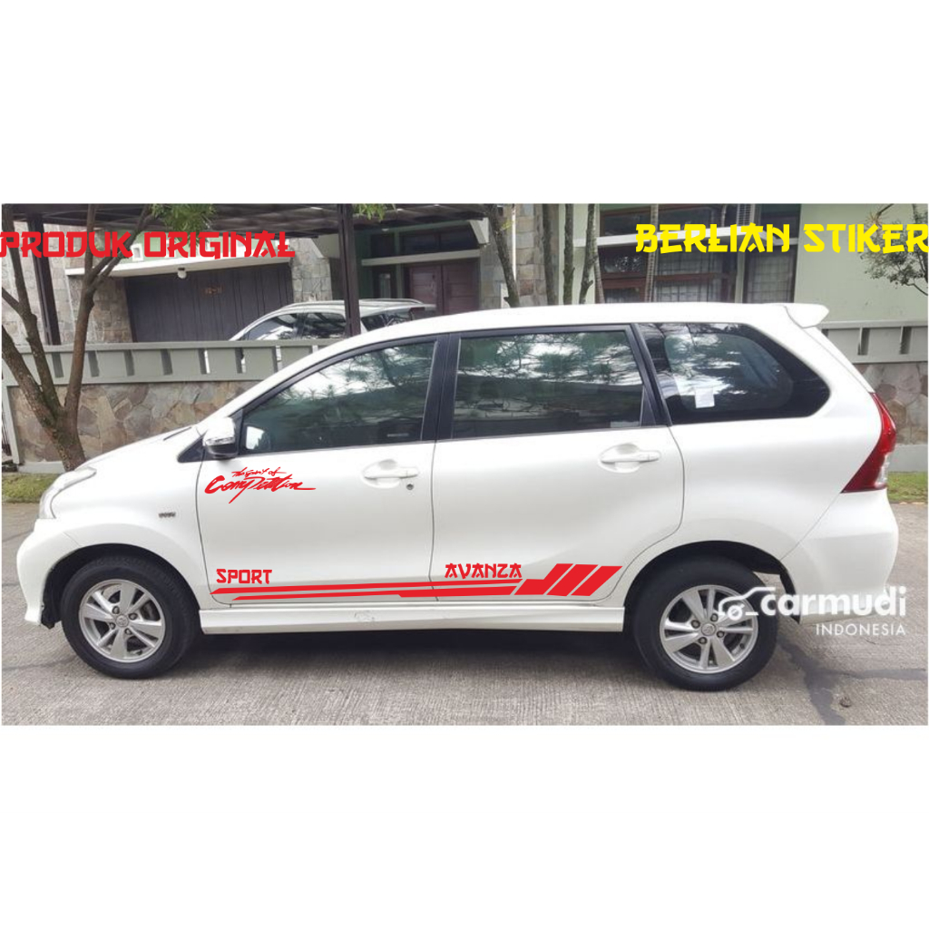promo stiker mobil toyota avanza keren elegan cutting stiker lis bodi samping mobil all new avanza v