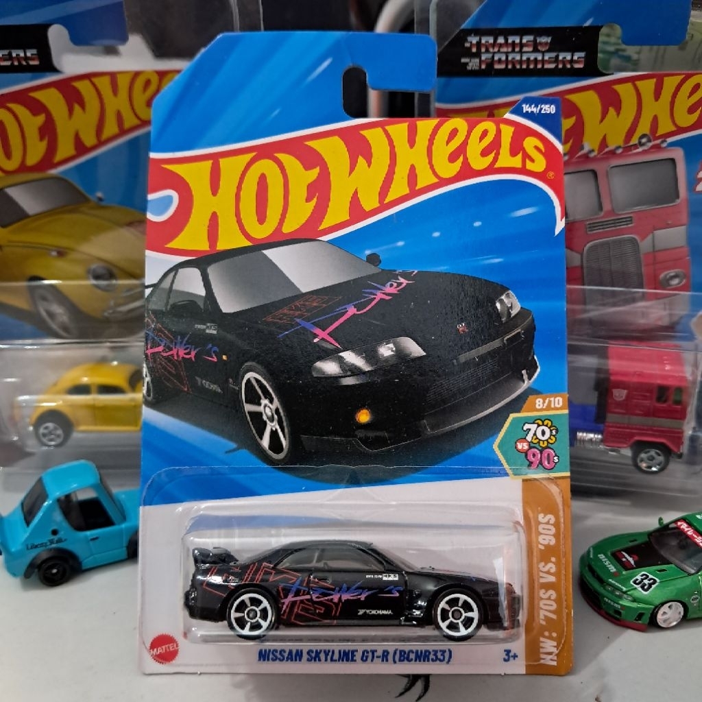 HotWheels Nissan skyline gt-r bcnr33 HKS- Hot Wheels Nissan skyline gtr r33 HKS