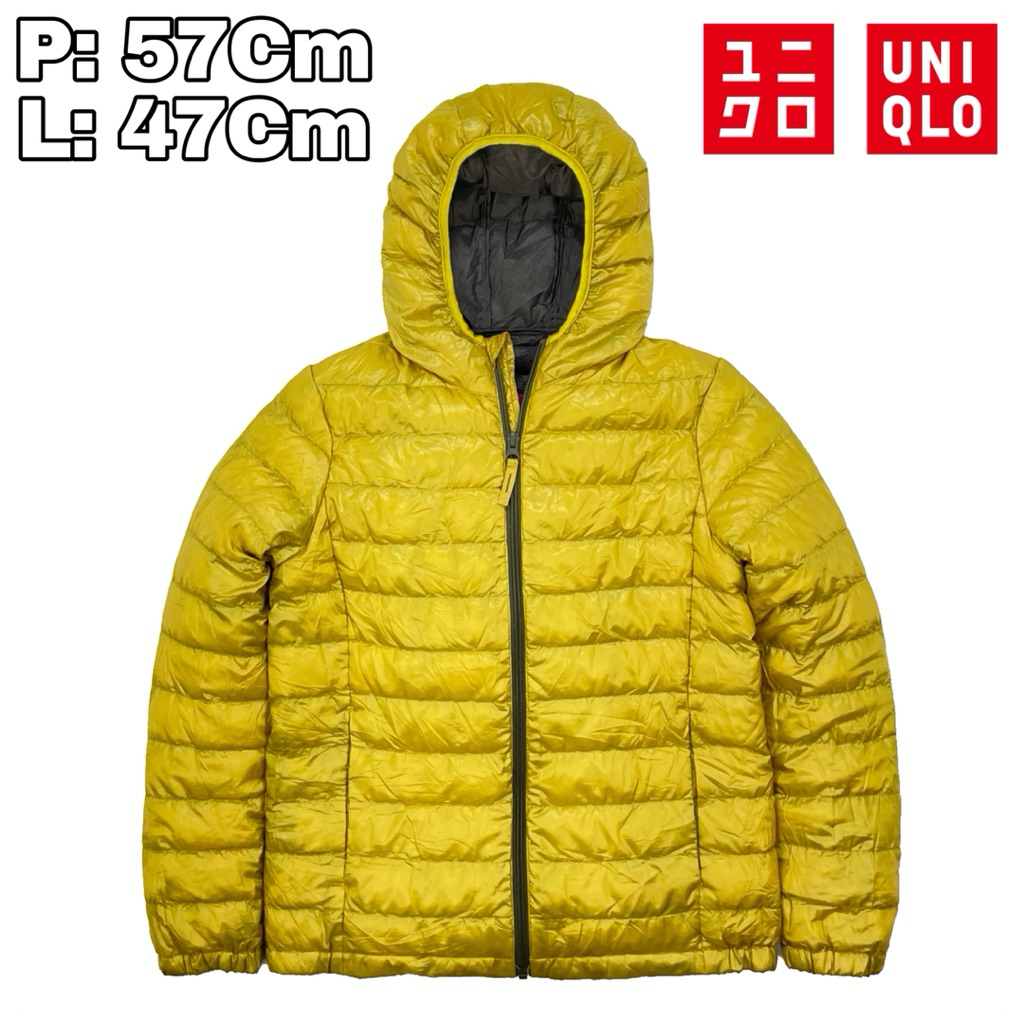JK65 Jaket Bulang Ultralight Anak 5 Th Uniqlo Kuning  Jaket Bulu Angsa Musim Dingin Hiking Pendaki G